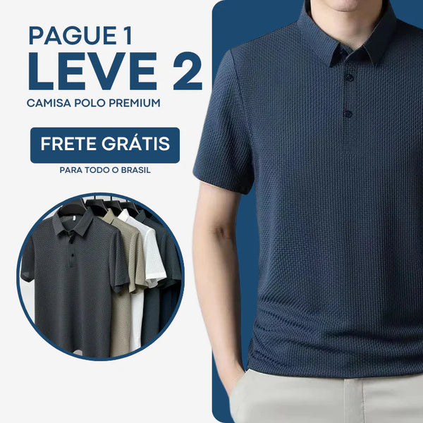 [COMPRE 1 LEVE 2] Camisa Polo Fresh Seda Gelo®