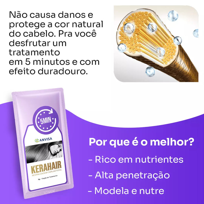 Cabelos Lindos e Revitalizados - KeraHair [COMPRE 1 LEVE 5]