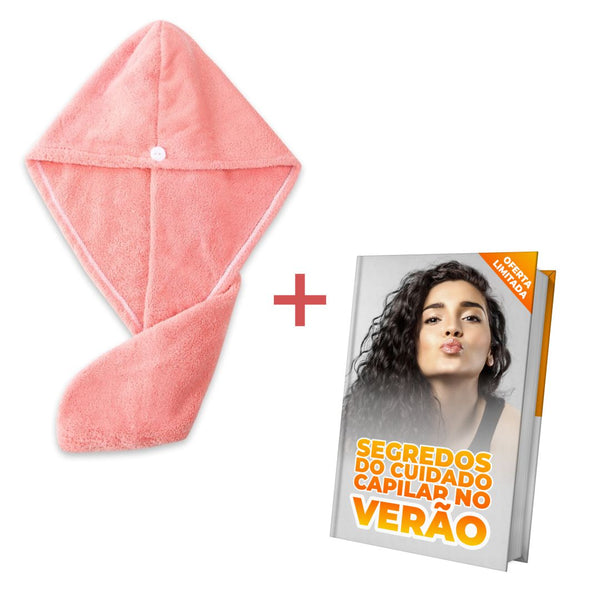 Cabelos Sedosos e Livres de Frizz - Toalha de Microfibras + BRINDE